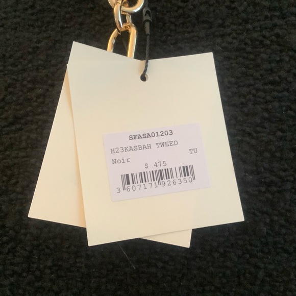 SANDRO BLACK TWEED TOTE - Picture 5 of 5